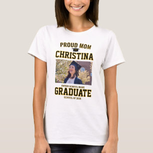 Trotse moeder van leerling van klas van 2025 t-shirt