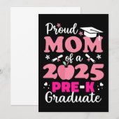 Trotse moeder van Pre-K afgestudeerde 2025 Kaart (Voorkant / Achterkant)