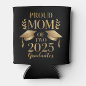 Trotse moeder van twee afgestudeerden 2025 Afstude Blikjeskoeler (Voorkant)