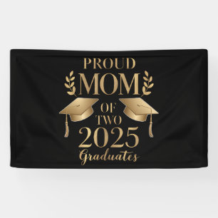 Trotse moeder van twee afgestudeerden in 2025 Afge Spandoek