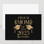Trotse moeder van twee afgestudeerden in 2025 kaart (Voorkant / Achterkant)