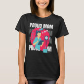 Trotse moeder van verpleegster Moederdag mama mam T-shirt (Voorkant)