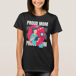 Trotse moeder van verpleegster Moederdag mama mam  T-shirt
