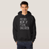 Trotse moeder van wilde kinderen, moeder hoodie (Voorkant volledig)