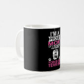 Trotse moeder van Yorkshier Terrier Dog Koffiemok (Voorkant links)