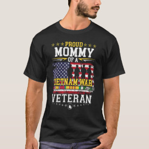 Trotse Moeder Vietnam Oorlog Veteraan Matching met T-shirt