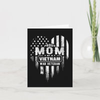 Trotse moeder Vietnam-vet zoon Veteranen Dag