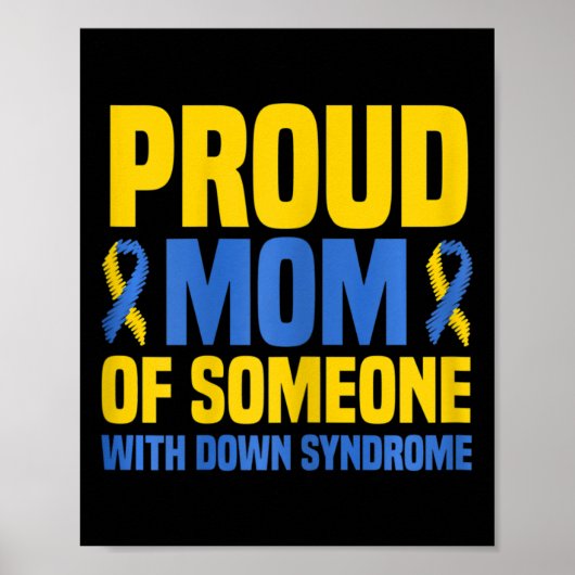 Trotse Moeder Wereld Down Syndroom Mam Poster (Voorkant)