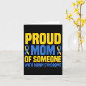 Trotse Moeder Wereld Down Syndroom Moeder  Kaart (Gele Bloem)