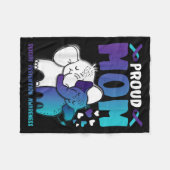 Trotse moeder zelfmoordpreventie bewustzijn krijge fleece deken (Voorkant (Horizontaal))