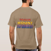 Trotse Mount Everest T-shirt (Achterkant)