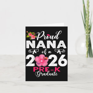Trotse nana van afgestudeerde pre-k kleuter van 20 kaart