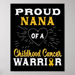 Trotse Nana van een bewustzijn van kankerstrijders Poster