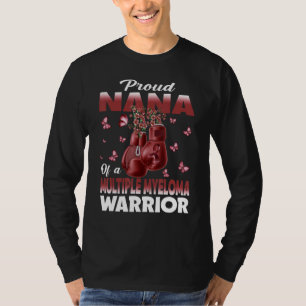 Trotse Nana Van Een Multiple Myeloma Strijder Bewu T-shirt