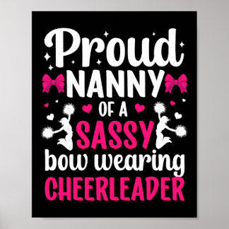 Trotse Nanny Van Een Cheerleader Nanny Oma Cheer N Poster