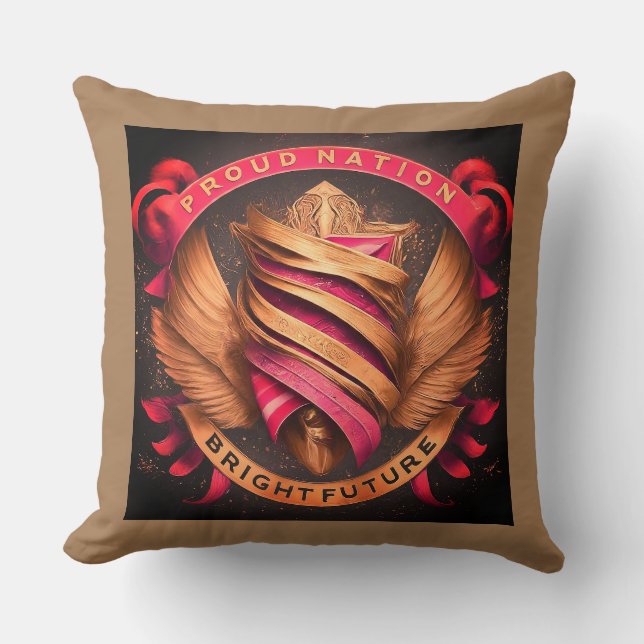 Trotse Natie Bright Future Kussen (Voorkant)