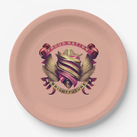 Trotse Natie Bright Future Papieren Bordje (Voorkant)