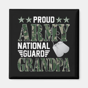 Trotse Nationale Garde Opa Militaire Familie Magneet