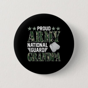 Trotse Nationale Garde Opa Militaire Familie Ronde Button 5,7 Cm