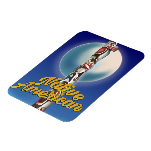 Trotse Native American Magneet (Linkerzijde)