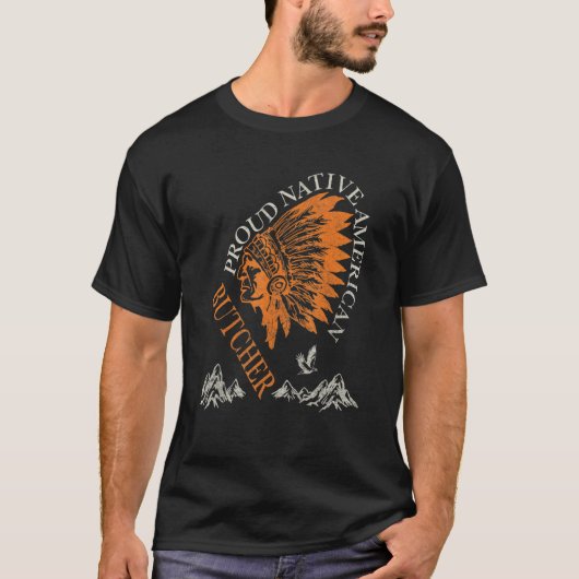 Trotse Native American Slager Baan T-shirt (Voorkant)