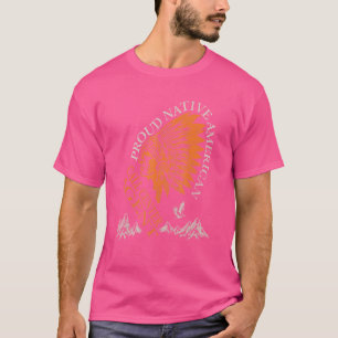 Trotse native Amerikaanse call center agent baan T-shirt
