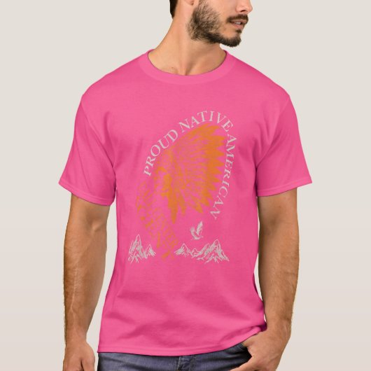 Trotse native Amerikaanse call center agent baan T-shirt (Voorkant)