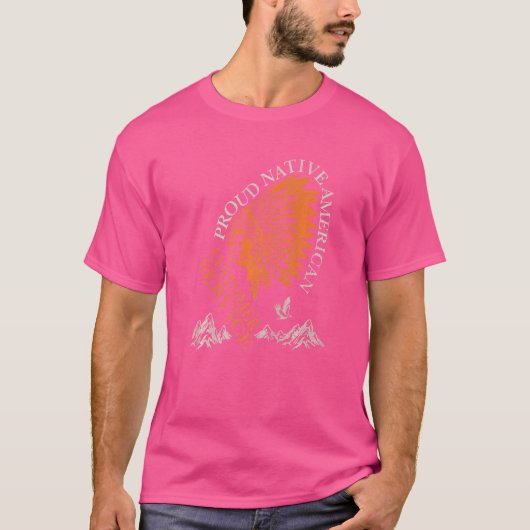 Trotse Native Amerikaanse Klantenservice Baan T-shirt (Voorkant)