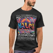 Trotse Nauru Pacific Islander Micronesia Shirt (Voorkant)