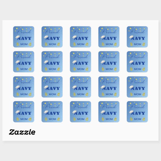 Trotse Navy Mom Stickers (Vel)