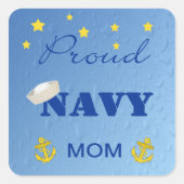 Trotse Navy Mom Stickers (Voorkant)