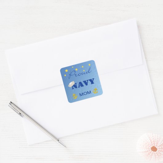 Trotse Navy Mom Stickers (Envelop)