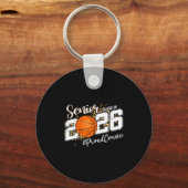 Trotse Neef 2026 Senior Basketbal Sleutelhanger (Voorkant)