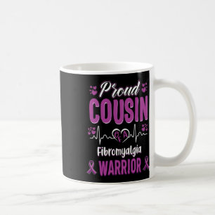Trotse neef Fibromyalgie Warrior Awareness Ribbon Koffiemok