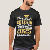 Trotse neef van 2025 Valedictorian Afstuderen 25 T-shirt (Voorkant)