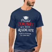 Trotse neef van de afstuderen coördinerende famili t-shirt (Voorkant)