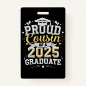 Trotse neef van een Afstuderen Afstuderen uit 2025 Badge (Voorkant)