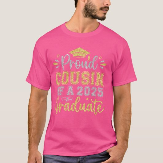 Trotse neef van een Afstuderen senior Afstuderen 2 T-shirt (Voorkant)