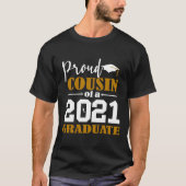 Trotse neef van een Afstuderen wit uit 2021 T-shirt (Voorkant)