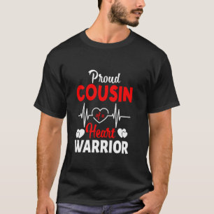 Trotse neef van een hart krijger CHD bewustzijn T-shirt
