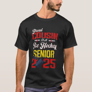 Trotse Neef Van Een Senior IJshockey 2025 Afstuder T-shirt