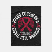 Trotse neef van een sikkelcelstrijder SCD Awarenes Fleece Deken (Voorkant)