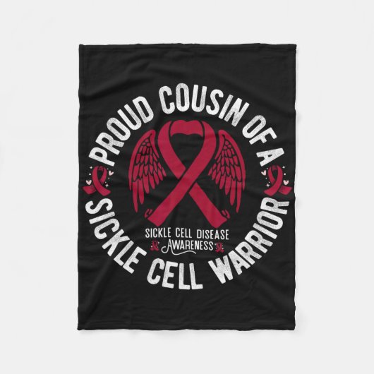 Trotse neef van een sikkelcelstrijder SCD Awarenes Fleece Deken (Voorkant)