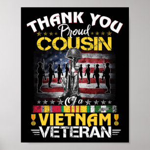 Trotse neef van een Vietnam veteraan - dank je wel Poster