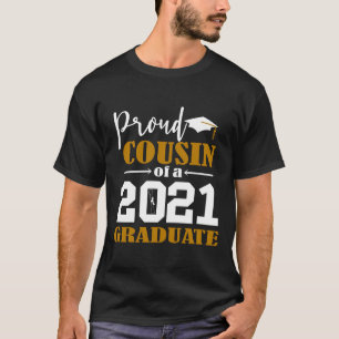 Trotse neef van een witte afgestudeerde in 2021 t-shirt