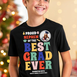 Trotse neef van het beste Afstudeerder ooit foto T-shirt