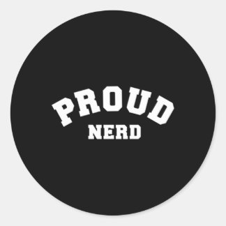 Trotse Nerd Ronde Sticker