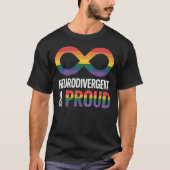 Trotse Neurodivergente - ADHD Autisme - Pride T-shirt (Voorkant)