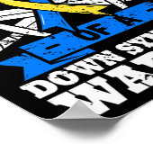 Trotse nicht van een Down Syndrome Warrior Down's  Poster (Hoek)