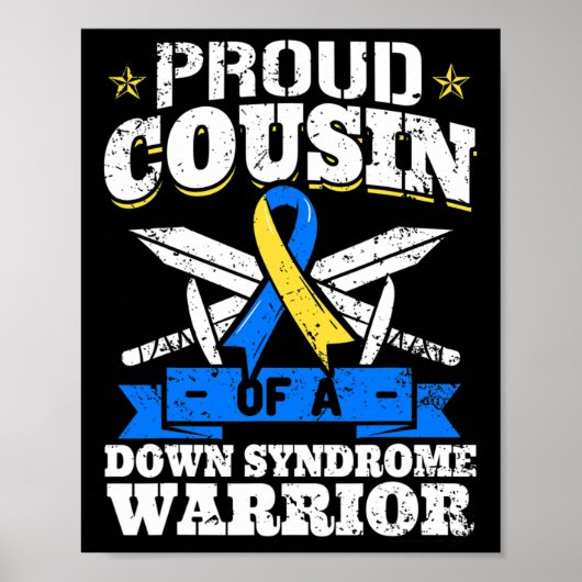 Trotse nicht van een Down Syndrome Warrior Down's  Poster (Voorkant)